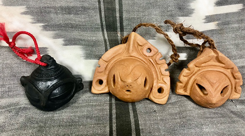土偶土鈴３個